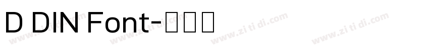 D DIN Font字体转换